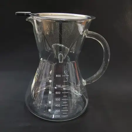 #WM1372-800; Glass coffee pot 0.8L..