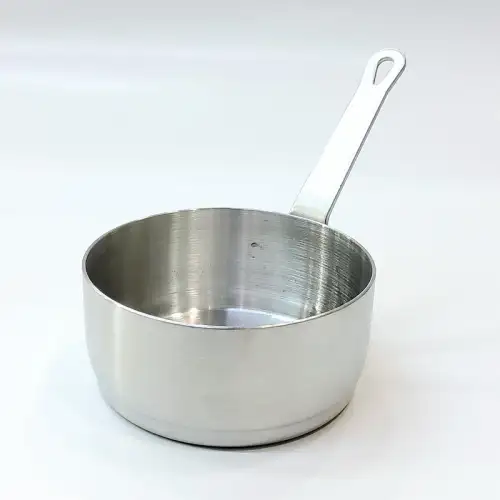 #YH1587; Stainless steel sauce dish with handle 7.2cm