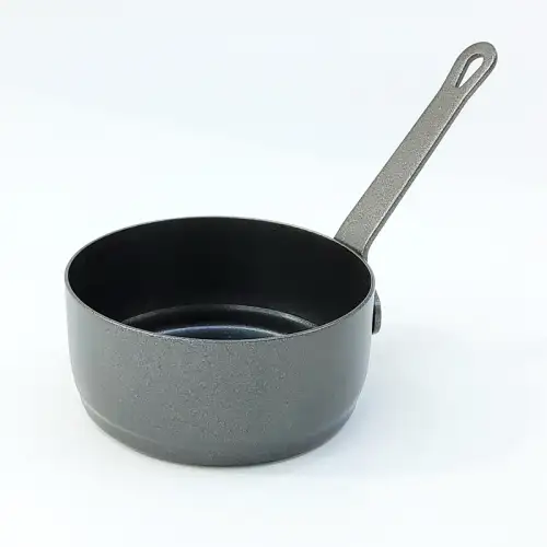 #YH1587-BK; Stainless steel sauce dish with handle 7.2cm BK