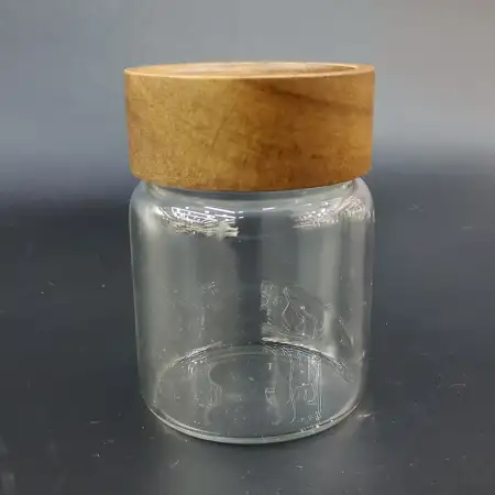 #YR65-210; Glass airtight jar 210ml..