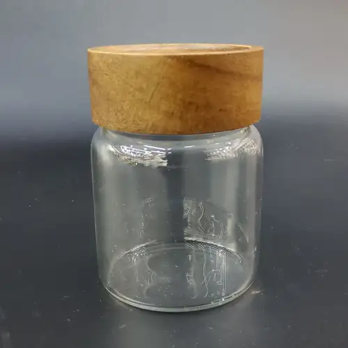 #YR65-210; Glass airtight jar 210ml