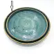 Ceramic Deep Plate 12 Inches Rustic Speckle Blue