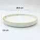Ceramic Deep Plate 12 Inches Rustic Speckle White