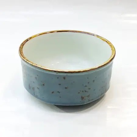Ceramic 4 inches Soup Bowl - Rustic Speckle Blue