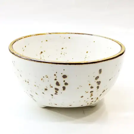 Ceramic Bowl 4.25 inches - Rustic Speckle White