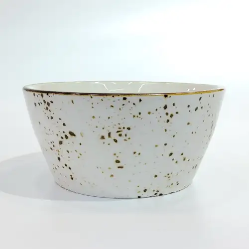 Ceramic Bowl 5 Inches - Rustic Speckle White