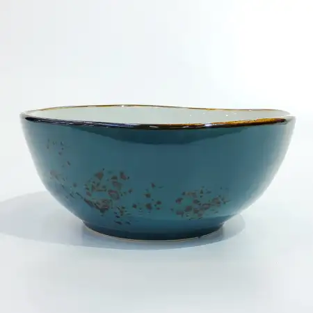 Ceramic Bowl 6 inches - Rustic Speckle Blue