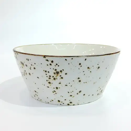 Ceramic Bowl 6 Inches - Rustic Speckle White