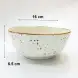 Ceramic Bowl 6 inches - Rustic Speckle White Ceramic Bowl 6 inches - Rustic Speckle White