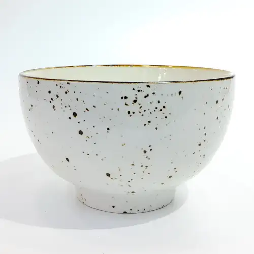 Ceramic Bowl 7 Inches - Rustic Speckle White
