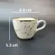 Ceramic Coffee Cup with Saucer 100ml - Rustic Speckle White Ceramic Coffee Cup with Saucer 100ml - Rustic Speckle White