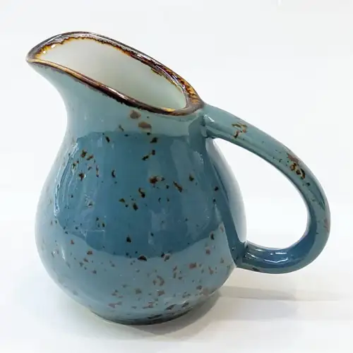 Ceramic Cream Pot 40ml - Rustic Speckle Blue