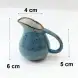 Ceramic Cream Pot 40ml - Rustic Speckle Blue