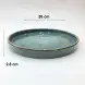 Ceramic Deep Plate 10.25 Inches Rustic Speckle Blue Ceramic Deep Plate 10.25 Inches Rustic Speckle Blue