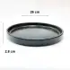 Ceramic Deep Plate 10.25 inches - Black Ceramic Deep Plate 10.25 inches - Black