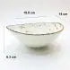Ceramic Deep Plate 6.25 Inches - Rustic Speckle White Ceramic Deep Plate 6.25 Inches - Rustic Speckle White