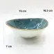 Ceramic Deep Plate 7.5 Inches - Rustic Speckle Blue