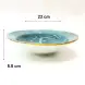 Ceramic Deep Plate 9 Inches - Rustic Speckle Blue Ceramic Deep Plate 9 Inches - Rustic Speckle Blue
