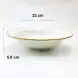 Ceramic Deep Plate 9 Inches - Rustic Speckle White Ceramic Deep Plate 9 Inches - Rustic Speckle White