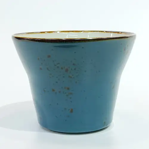 Ceramic Fries Bowl 4.5 Inches - Rustic Speckle Blue