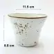 Ceramic Fries Bowl 4.5 Inches - Rustic Speckle White Ceramic Fries Bowl 4.5 Inches - Rustic Speckle White