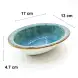 Ceramic Oval Bowl 17cm - Rustic Speckle Blue