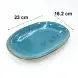 Ceramic Oval Plate 23x16.5cm - Rustic Speckle Blue Ceramic Oval Plate 23x16.5cm - Rustic Speckle Blue