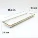 Ceramic Rectangular Plate 14 Inches - Rustic Speckle White Ceramic Rectangular Plate 14 Inches - Rustic Speckle White