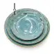 Ceramic Round Plate 10.5 Inches - Rustic Speckle Blue Ceramic Round Plate 10.5 Inches - Rustic Speckle Blue