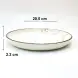 Ceramic Round Plate 8 Inches - Rustic Speckle White Ceramic Round Plate 8 Inches - Rustic Speckle White