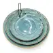 Ceramic Round Plate 8.25 Inches - Rustic Speckle Blue