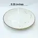 Ceramic Round Plate 8.25 Inches - Rustic Speckle White Ceramic Round Plate 8.25 Inches - Rustic Speckle White