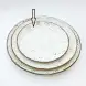 Ceramic Round Plate 8.25 Inches - Rustic Speckle White Ceramic Round Plate 8.25 Inches - Rustic Speckle White