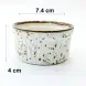 Ceramic Sauce Dish 3 Inches - Rustic Speckle White Ceramic Sauce Dish 3 Inches - Rustic Speckle White
