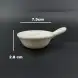 Ceramic Sauce Dish with Handle 10.5cm - White Ceramic Sauce Dish with Handle 10.5cm - White