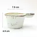 Ceramic Sauce Dish with Handle 7.5x4.5cm - Rustic Speckle White Ceramic Sauce Dish with Handle 7.5x4.5cm - Rustic Speckle White
