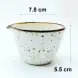 Ceramic Sauce Pot 120ml - Rustic Speckle White Ceramic Sauce Pot 120ml - Rustic Speckle White