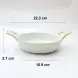 Ceramic Serving Plate 8.75 Inches - Rustic Speckle White