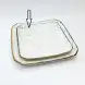Ceramic Square Plate 8 Inches - Rustic Speckle White