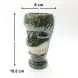 Ceramic Tiki Cocktail Mug 300ml - Glossy Olive Green & Beige Totem Idol Ceramic Tiki Cocktail Mug 300ml - Glossy Olive Green & Beige Totem Idol