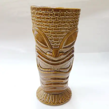 Ceramic Tiki Cocktail Mug 350ml - Brick Crown Totem