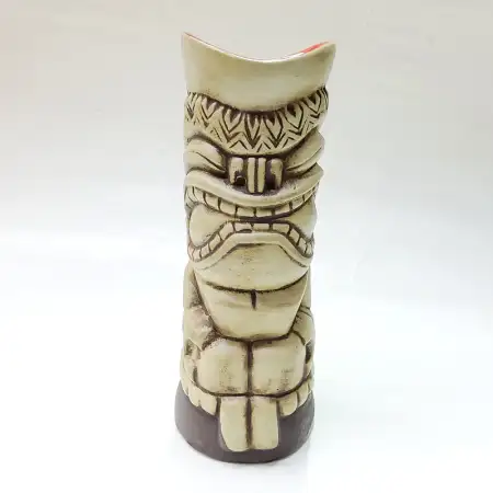 Ceramic Tiki Cocktail Mug 350ml - Grimacing Totem