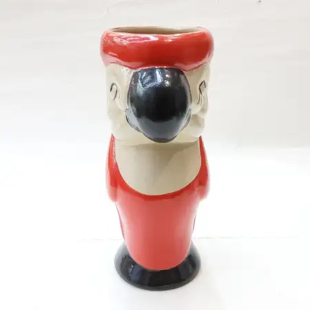 Ceramic Tiki Cocktail Mug 387ml - Red Parrot