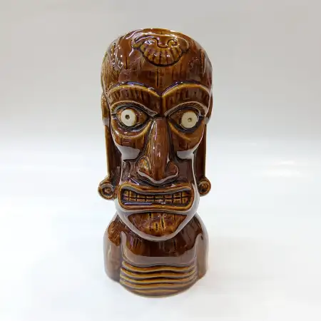 Ceramic Tiki Cocktail Mug 475ml - White Eye Tribal