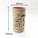 Ceramic Tiki Cocktail Mug 500ml - Red Interior Aloha Totem Ceramic Tiki Cocktail Mug 500ml - Red Interior Aloha Totem