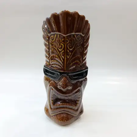 Ceramic Tiki Cocktail Mug 500ml - Sunglasses Warrior