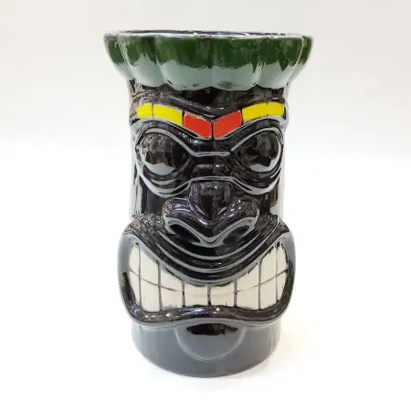 Ceramic Tiki Cocktail Mug 580ml - Red & Yellow Headband