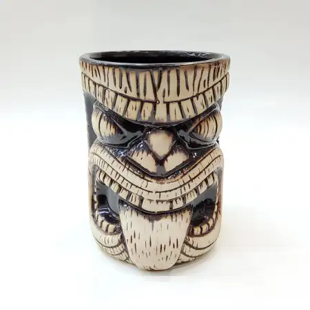 Ceramic Tiki Cocktail Mug 600ml - Sticking Tongue Warrior