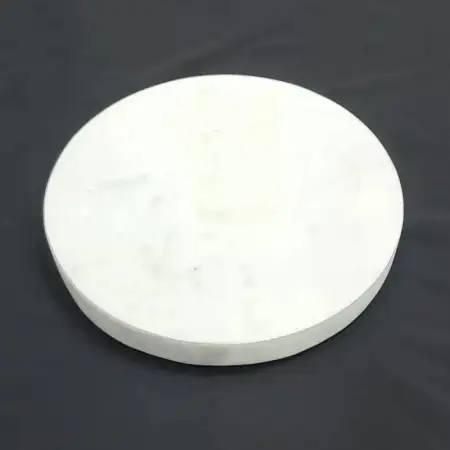 White Marble Round Serving Tray (21.8cm)